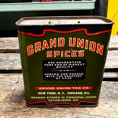 Vintage GRAND UNION SPAICE CAN 18-185-7