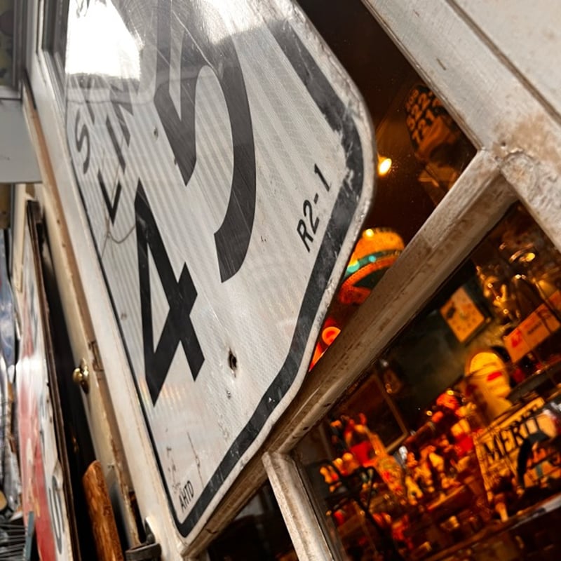 Vintage ロードサイン SPEED LIMIT 45 18-54-10 | BigBea