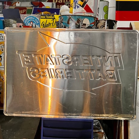 Vintage INTERSTATE BATTERIES Sign 20-19