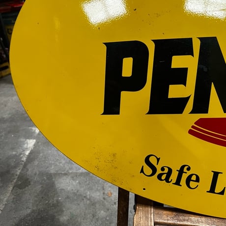 Vintage PENNZOIL 両面 看板 P-2