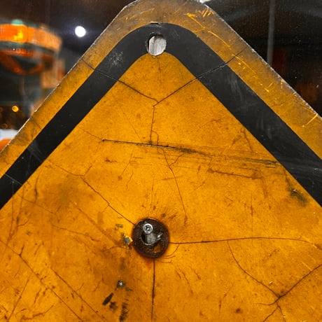 Vintage STOP AHEAD 道路標識　19-108-87