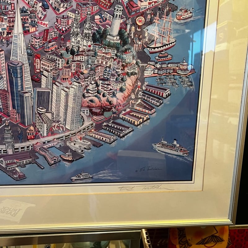Vintage San Francisco Poster Ed Teitcher 10-191