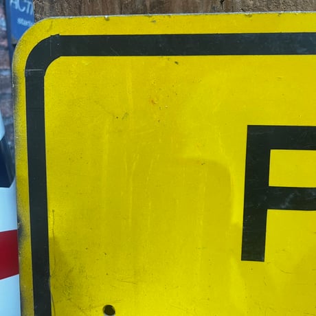 Vintage PED XING ROAD SIGN 19-108-27
