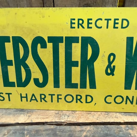 Vintage WEBSTER&WEBSTER 小型看板 19-108-143