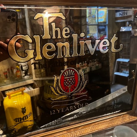 Vintage  The Glenlivet パブミラー　18-240