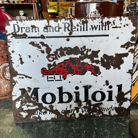 ヴィンテージ　Mobil Gargoyle VTG sign S-16-9