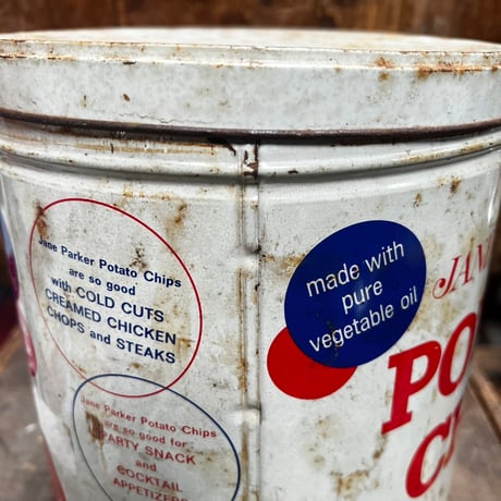 Vintage Potato Chips Can 12-55