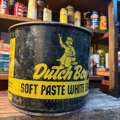 Vintage Dutch Boy Soft Paste White Lead 缶 21-284-2