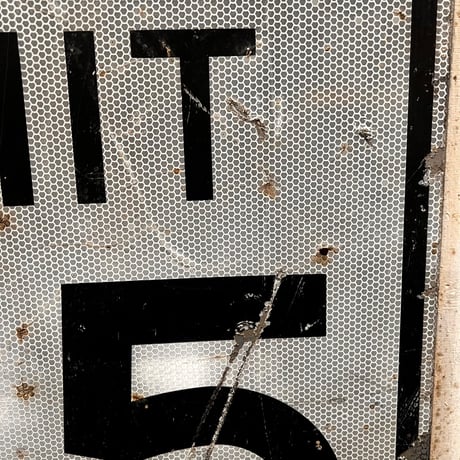 Vintage ロードサイン SPEED LIMIT 45 18-54-2