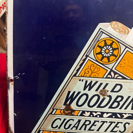 Vintage WILD WOODBINE CIGARETTES SIGN 琺瑯 18-51