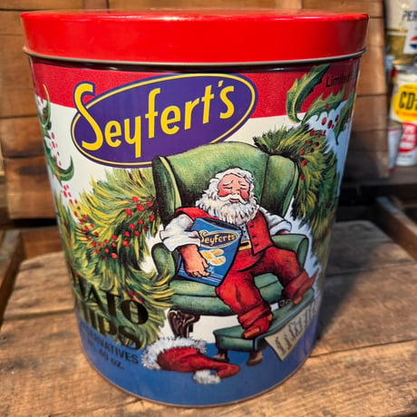 Vintage Seyfert’s ポテトチップス クリスマス限定 ディスプレイ缶 21-41-1