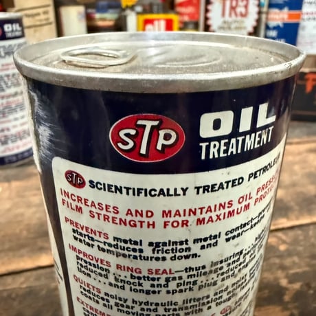 Vintage STP OIL CAN (中身入り) 17-77-19