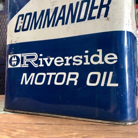 Riverside COMMANDER MOTOR OIL ヴィンテージ オイル缶
