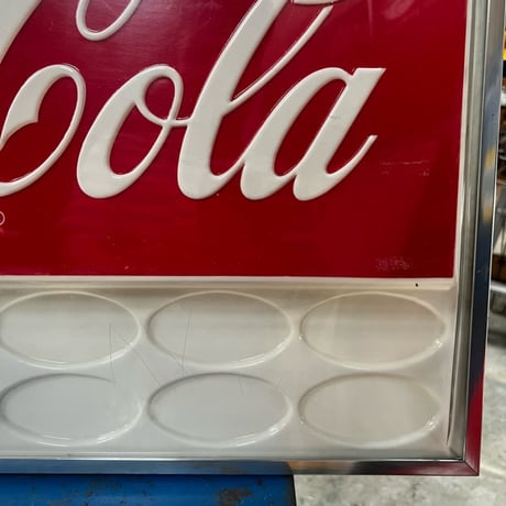 Vintage CocaCola VendingMachine Panel Sign 1960's 17-164
