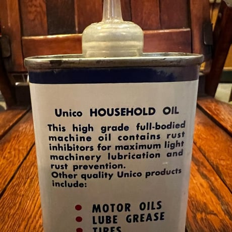 Vintage UNICO HOUSEHOLD OIL CAN 16-c-32