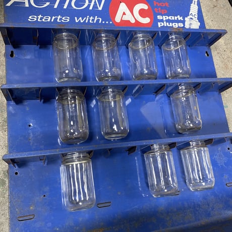 AC spark plug　ヴィンテージ　ディスプレイラック　16-157-1