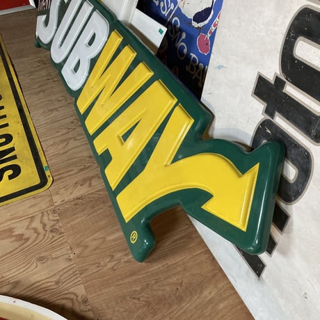 SUBWAY　ヴィンテージ　大型プラスチック看板　15-289