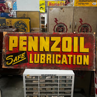 Vintage PENNZOIL SIGN 1946 18-129