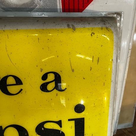 Vintage PepsiCola プラスチック Sign 17-72
