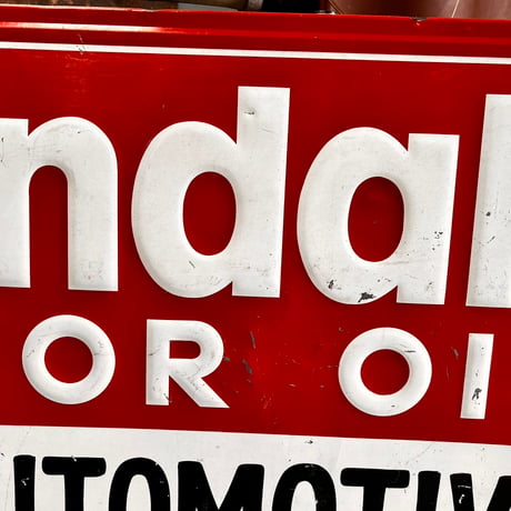 Vintage Kendall motor oil 大型 看板　18-190
