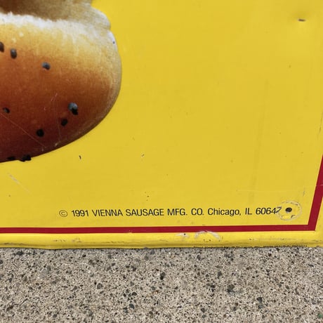 Vienna Beef　ヴィンテージ　看板　14-431-2