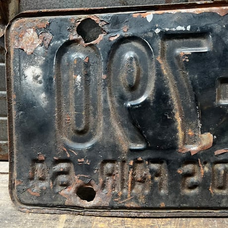 Vintage License Plate 19-107-15
