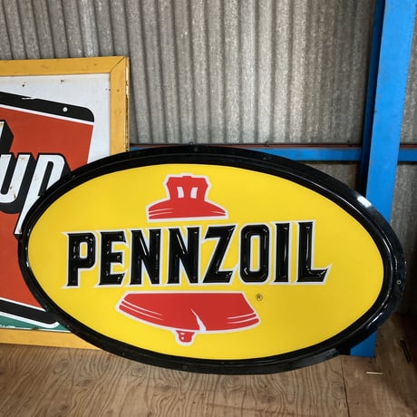 PENNZOIL　ヴィンテージ　プラスチック看板　15-280-2