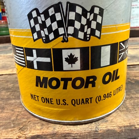 Vintage MOTOR OIL オイル缶 16-c-89