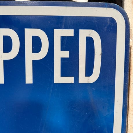 Vintage HANDICAPPED PARKING ロードサイン 道路標識 18-227-6