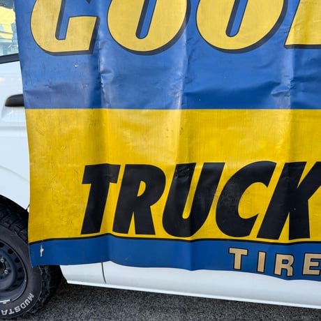 Vintage  GOODYEAR 大型ビニールサインバナー 20-208-3
