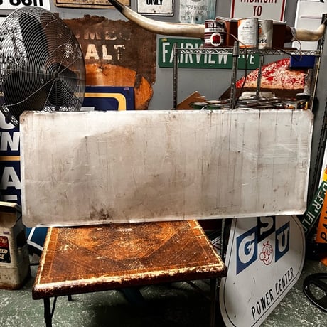 Vintage Getty OIL SIGN スチール製 19-108-132