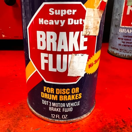 Vintage BRAKE FLUID OIL CAN (中身入り) 19-247-11