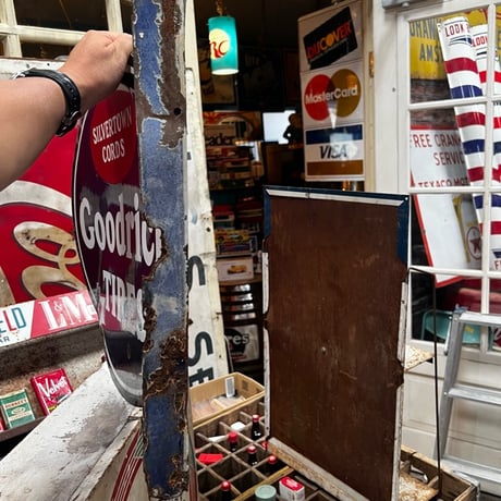 Vintage Goodrich TIRES 琺瑯 看板 16ー126