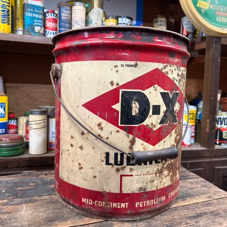Vintage D-X LUBRICANTS オイル缶 21-203