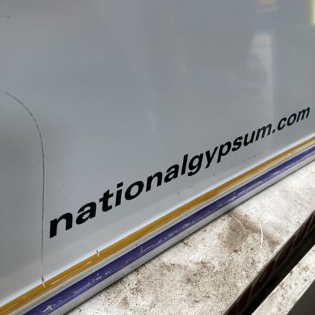 National Gypsum　ヴィンテージ　エンボス看板　13-277