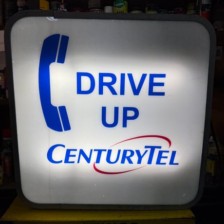 Vintage CENTRYTEL ライトアップ両面看板 15-173