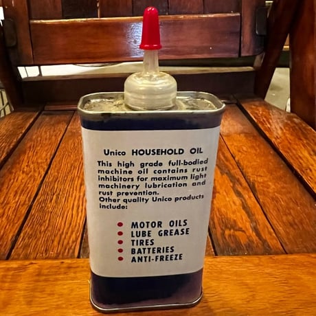 Vintage UNICO HOUSEHOLD OIL CAN 16-c-32