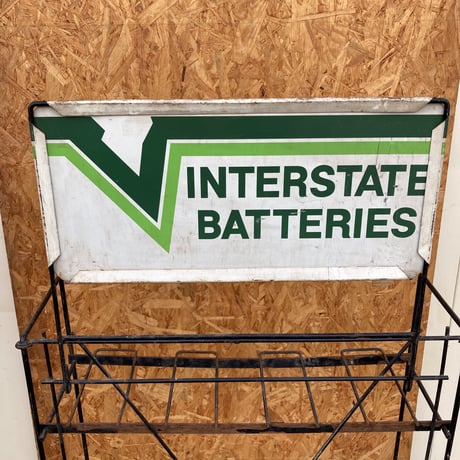 INTERSTATE BATTERIES　ヴィンテージ　ディスプレイラック　5-482