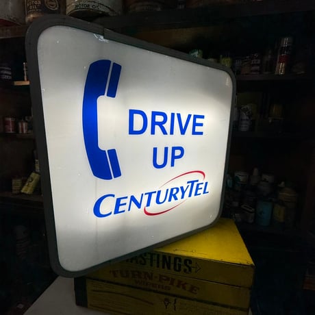 Vintage CENTRYTEL ライトアップ両面看板 15-173