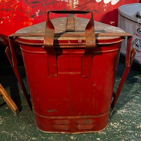 Vintage EAGLE METAL TRASH CAN 16-281