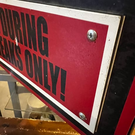 Vintage WARNING SIGN（木製） 17-176