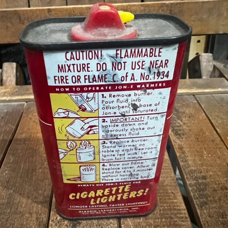 Vintage　jon-e warmer fluid Can 16-C-9