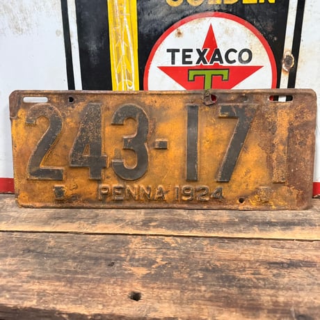 【希少】Vintage License Plate ペンスルベニア州 18-144-8