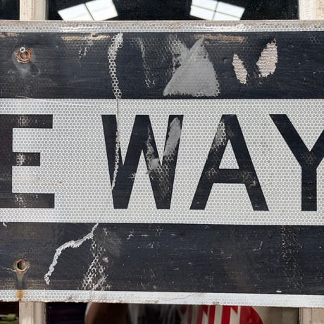 Vintage ONEWAY ロードサイン 21-213-2