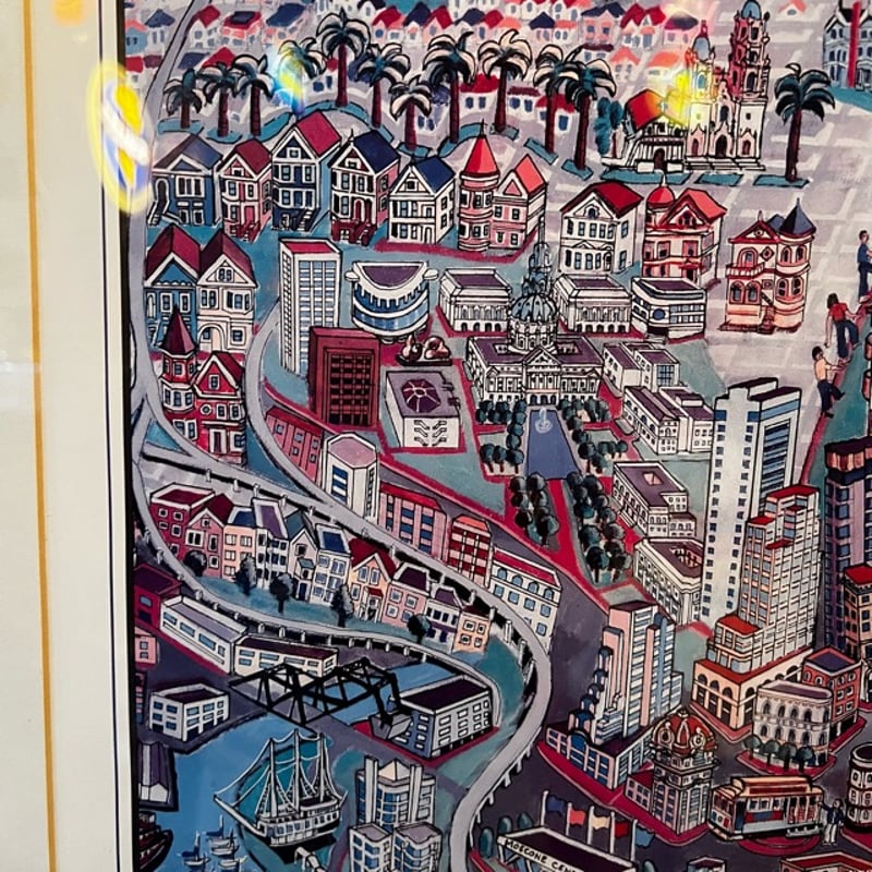 Vintage San Francisco Poster Ed Teitcher 10-191