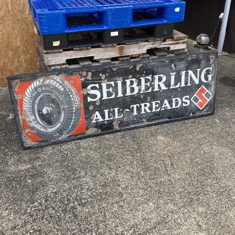SEIBERLING　ヴィンテージ　ホーロー看板　16-s-15