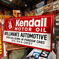 Vintage Kendall motor oil 大型 看板　18-190