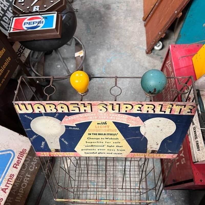 WABASH SUPERLITE ヴィンテージ ワイヤーラック (14)61 | BigBea