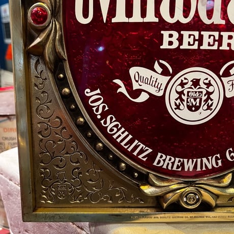 Vintage Old Milwaukee BEER SIGN　17-322
