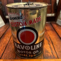 HAVOLINE　ヴィンテージ　オイル缶　16-c-37